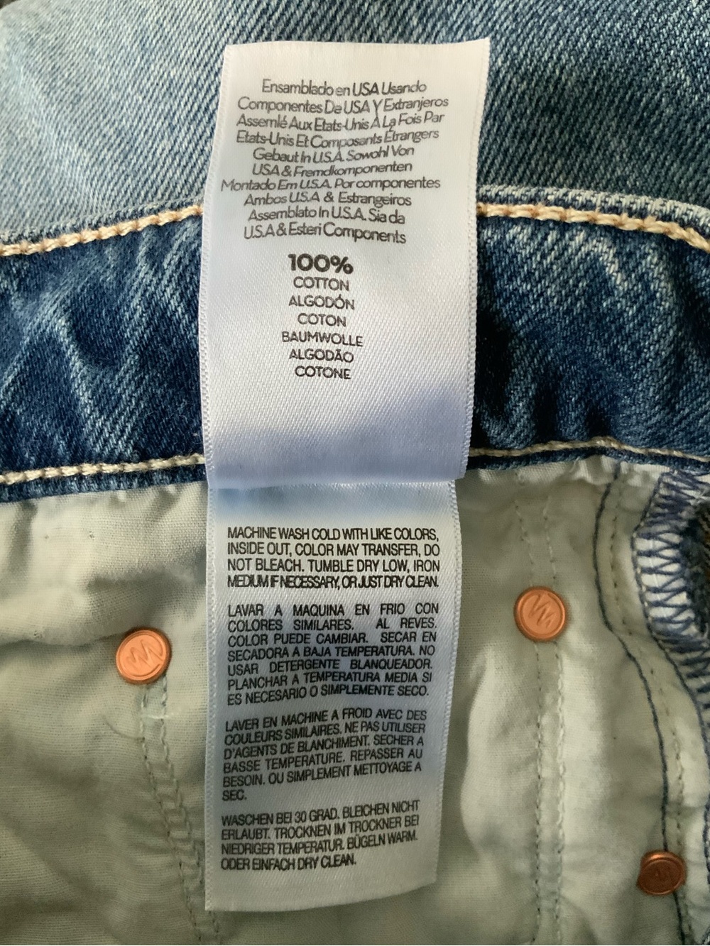 MOTHER SUPERIOR Jeans Reifler Early Blue Size 27 - Picture 11 of 14